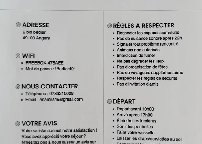 Apartman Le Grand Bedier Angers